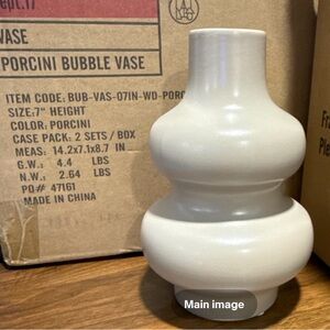 Porcini Bubble Vase - Elegant Cream Home Decor